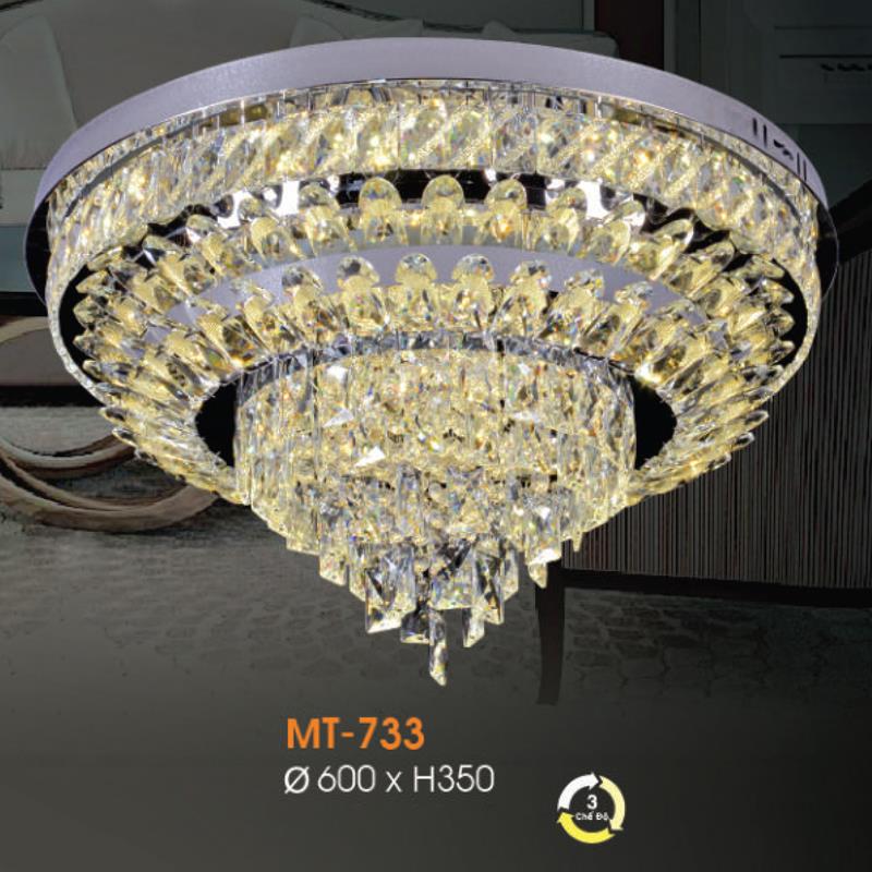 Đèn Mâm pha lê cao cấp Verona Ø600*H350 - 3 chế độ