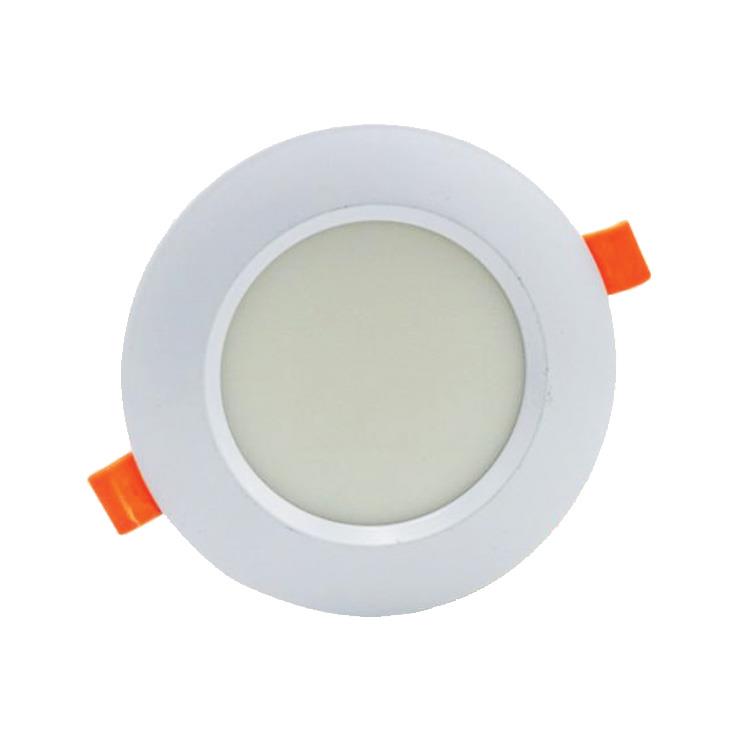 Đèn âm trần mặt cong đế đúc 8W màu trắng