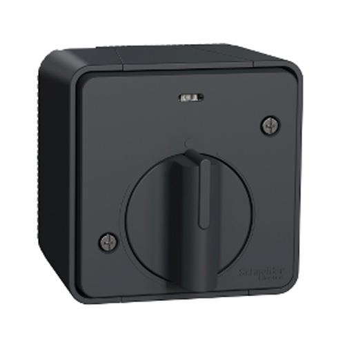 Nút nhấn có relay Mureva Styl - mechanical time delay switch - surface mounting - grey