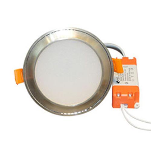 Đèn âm trần viền vàng đế đúc 7W 3 màu
