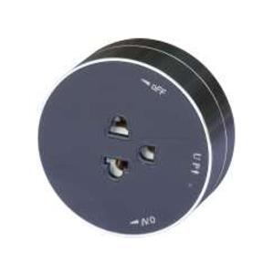 Bộ ổ cắm cao cấp Duhal (chất liệu Aluminum + Acrylic ) 3 chấu