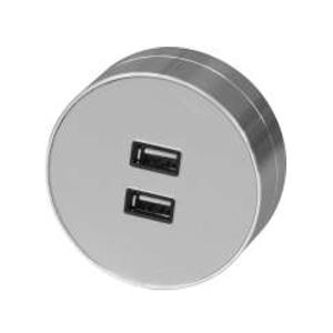 Bộ ổ cắm cao cấp Duhal (chất liệu Aluminum + Acrylic ) 2 USB