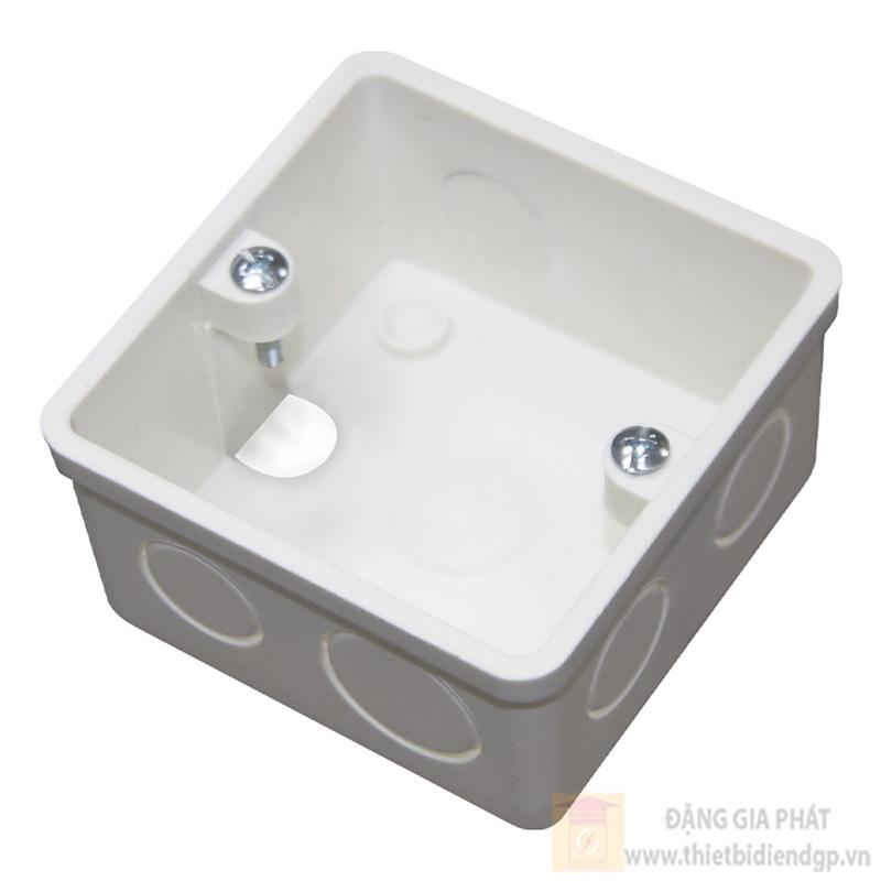 Đế âm đơn dùng cho mặt vuông chuẩn BS
