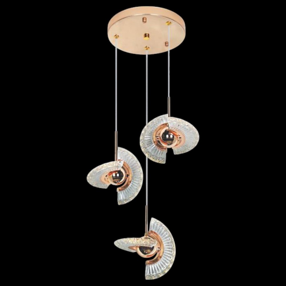 Đèn thả trang trí Ø400*H900 - Led 3 màu ánh sáng