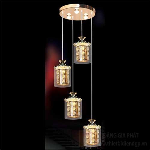 Đèn treo led Ø300 x H800, 3 màu ánh sáng