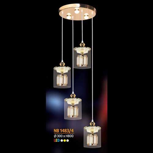 Đèn treo led Ø300 x H800, 3 màu ánh sáng
