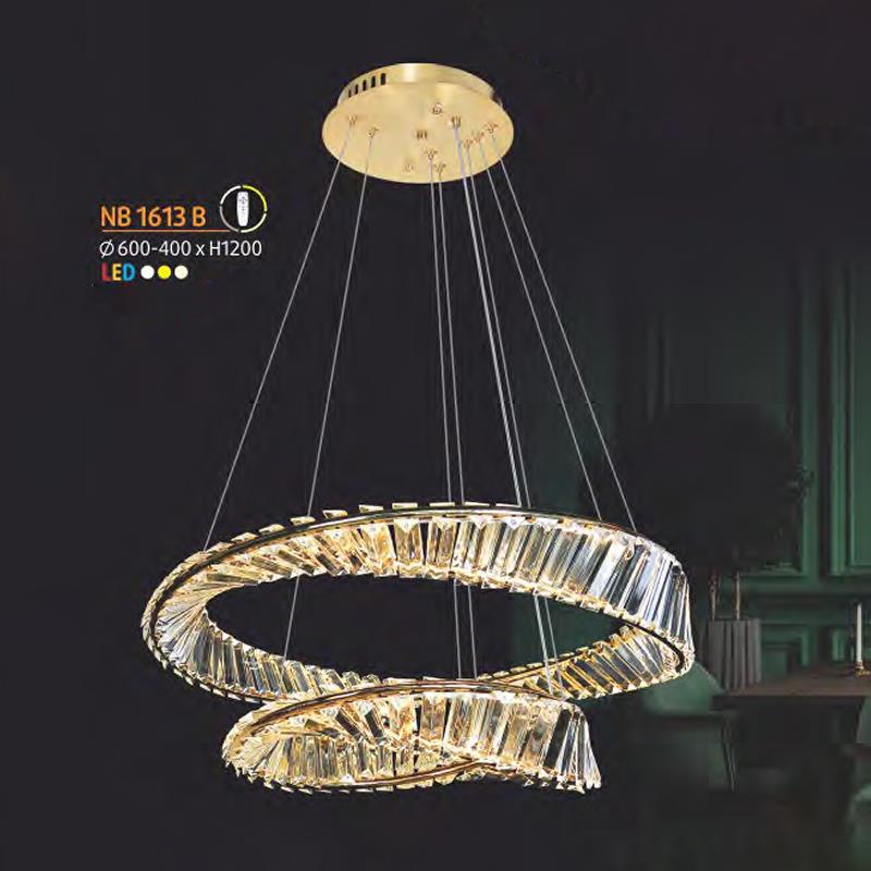 Đèn thả trần Led trang trí Ø600-400*H1200 - LED 3 CĐ