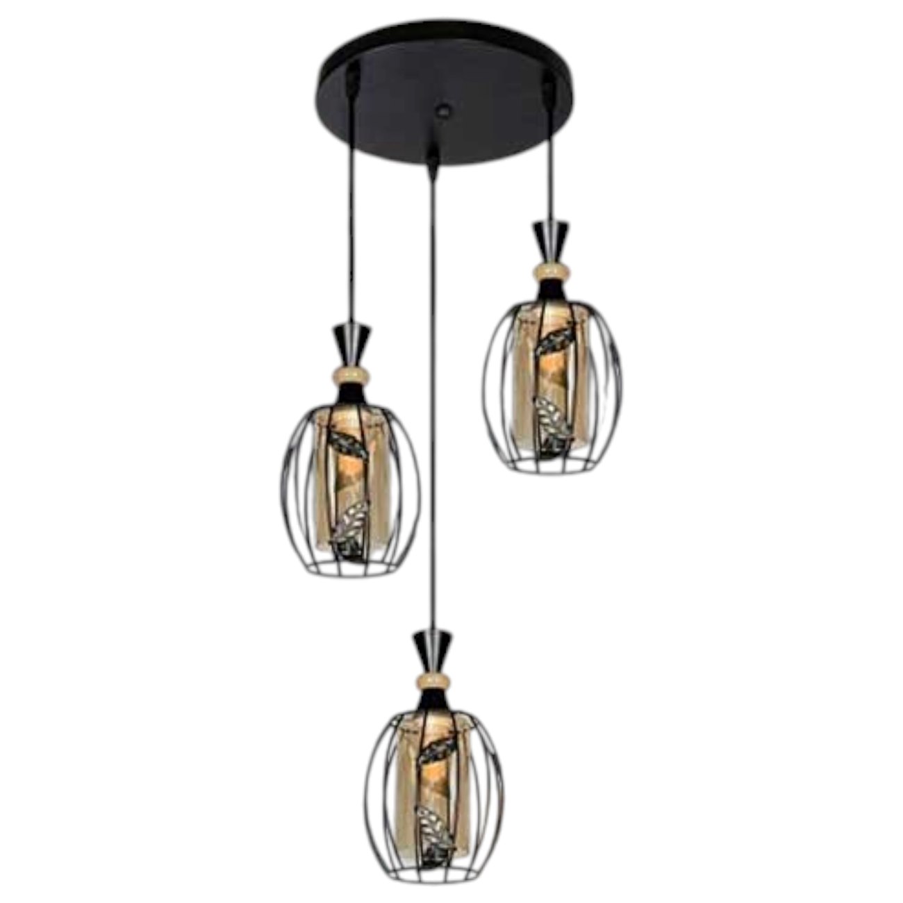 Đèn treo quán Ø300 x H800, E27 x 3 lamp