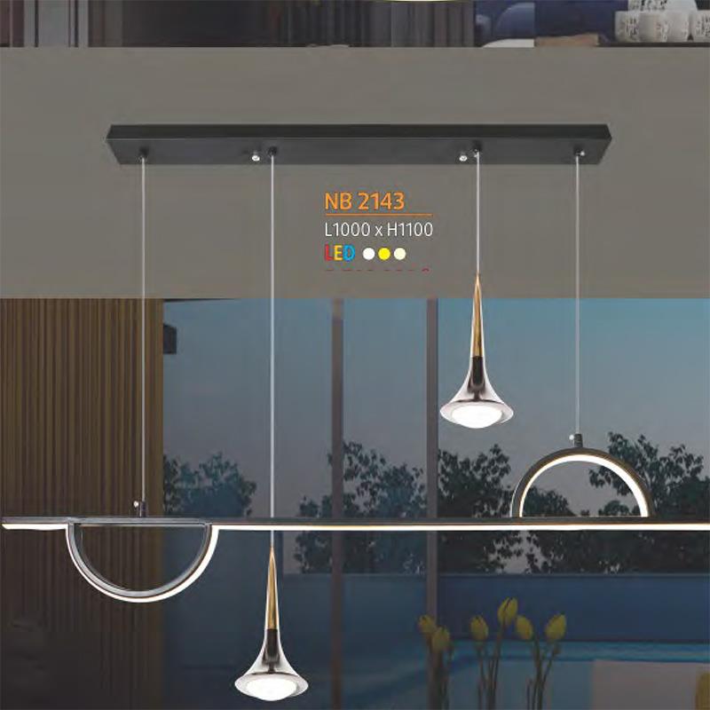 Đèn thả trần trang trí L1000*H1100 - Led 3 màu