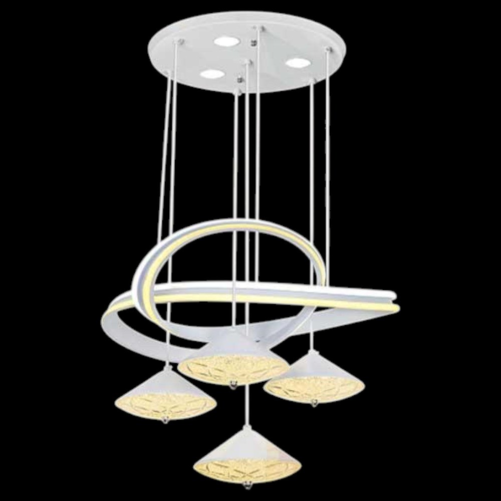 Đèn treo Led 100W Kiểu Sang Trọng Ø450*H1000, Ánh sáng vàng