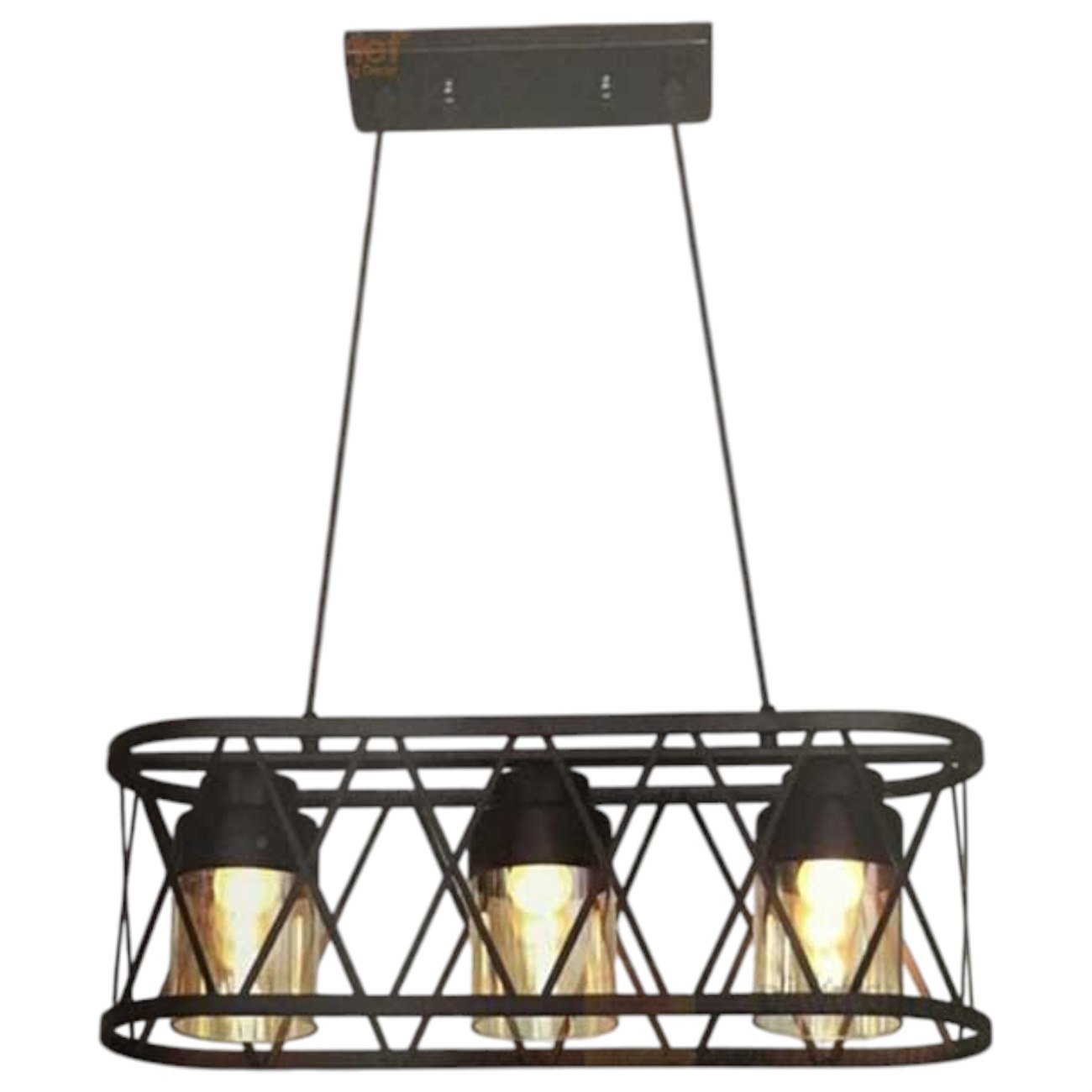 Đèn treo quán kiểu sang trọng L600-170*H200+700, E27*3 Lamp