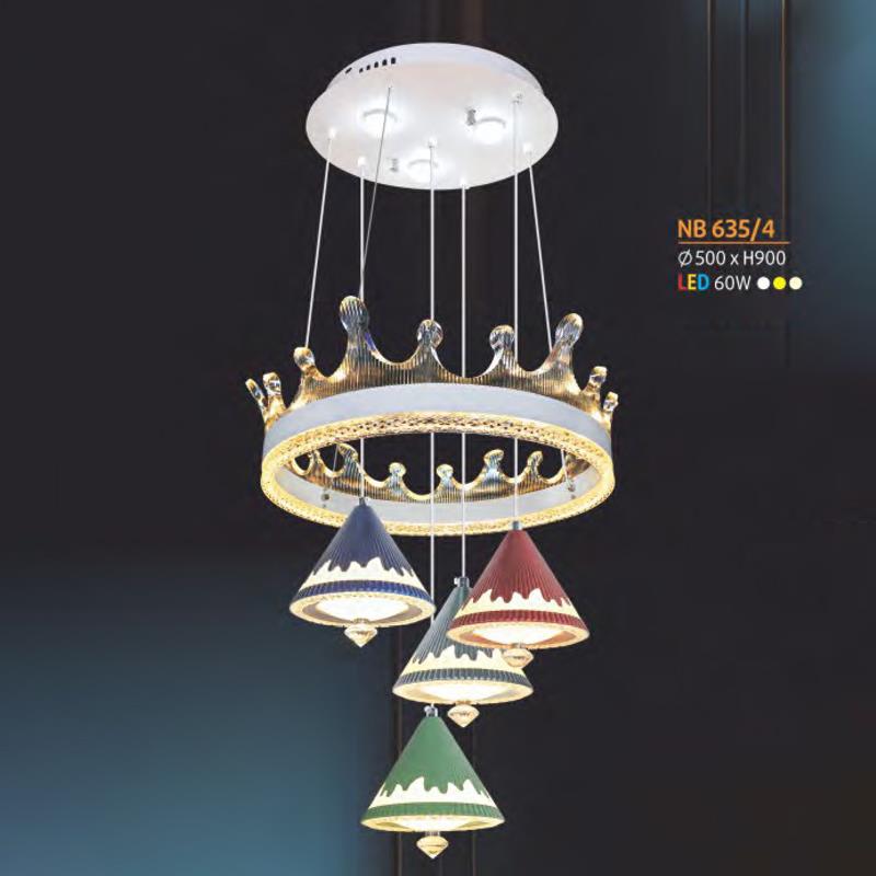 Đèn thả trần trang trí Ø450*H900 - Led 3 màu - 150W