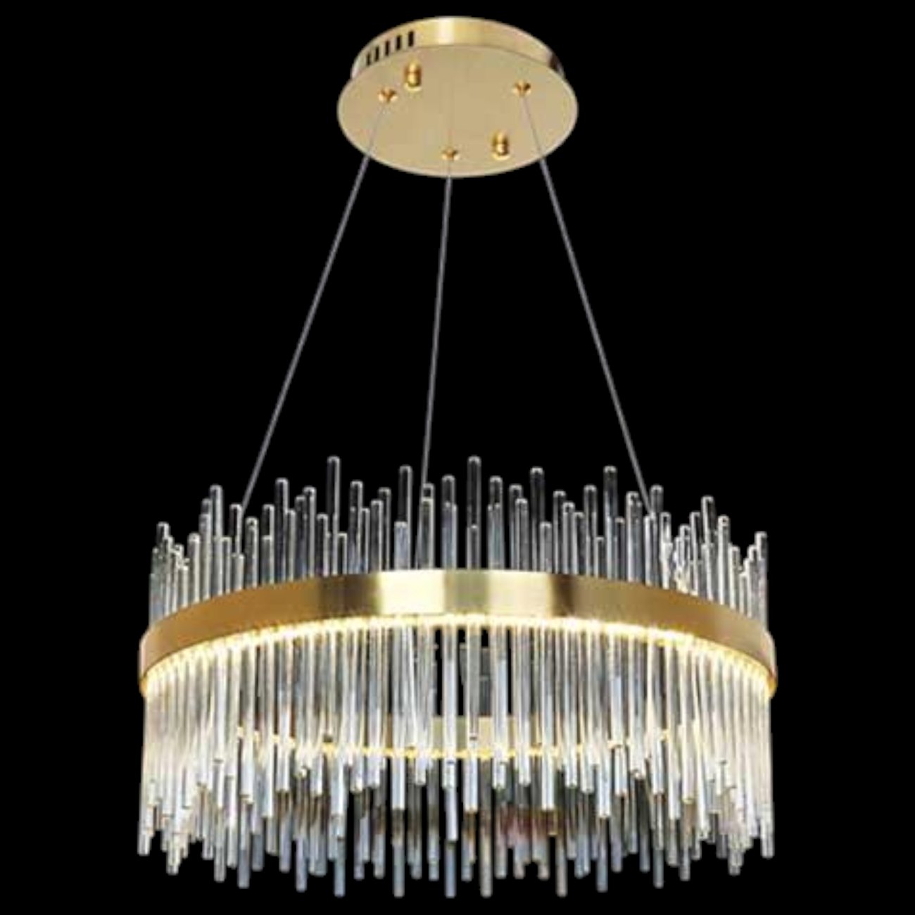 Đèn treo led Ø600 x H300 + 700, 3 màu ánh sáng