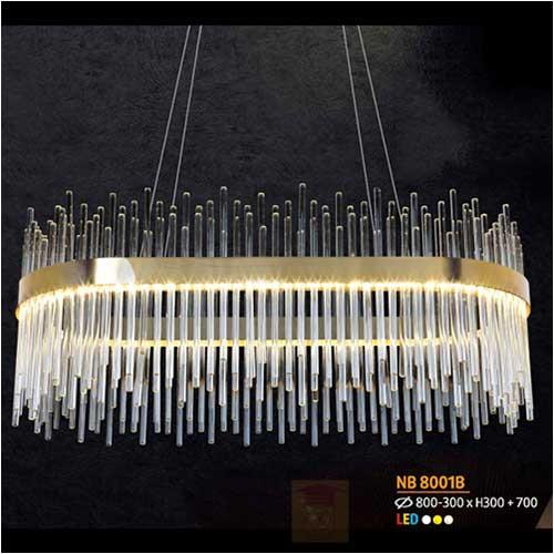 Đèn treo led Ø800 - 300 x H300 + 700, 3 màu ánh sáng