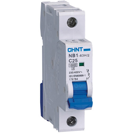 Cầu dao tự động CHINT MCB 1P NB1-63H/2 8In DC60V