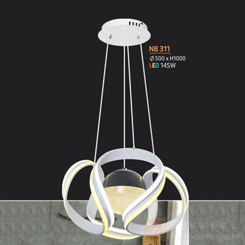 Đèn treo Led 145W Kiểu Sang Trọng Ø500*H1000