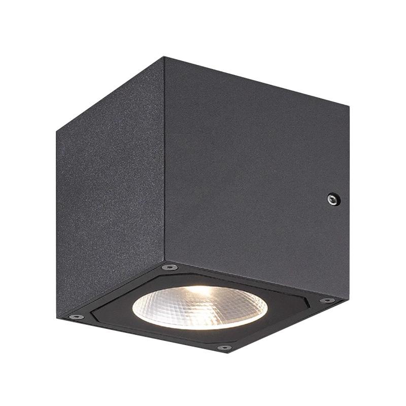 Đèn gắn tường ngoài trời led 12W quang thông 841 lm màu đen