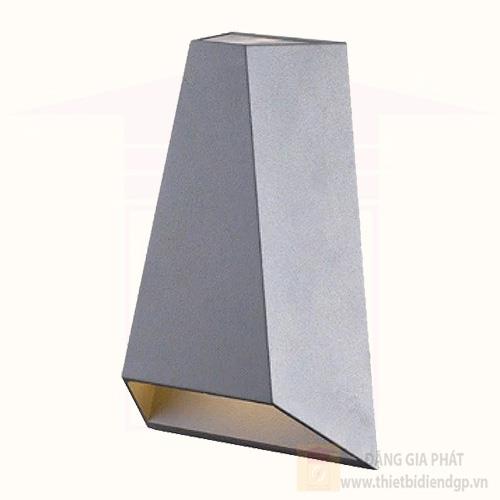 Đèn gắn tường ngoài trời led 9W màu bạc