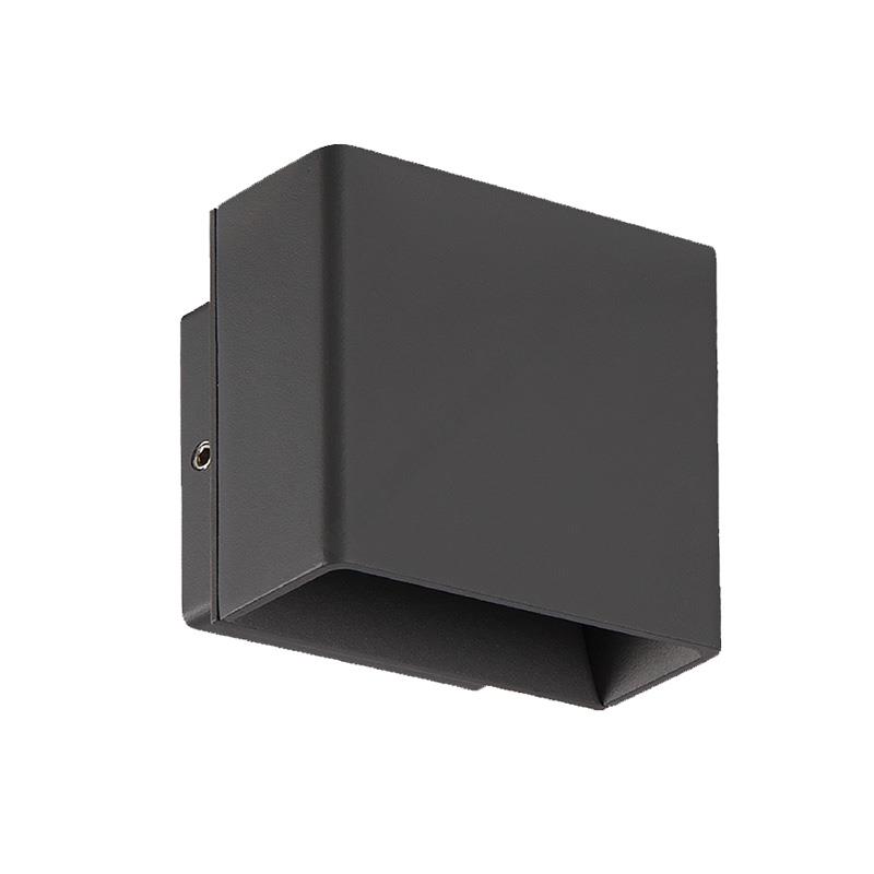 Đèn gắn tường ngoài trời led 7W màu xám đậm
