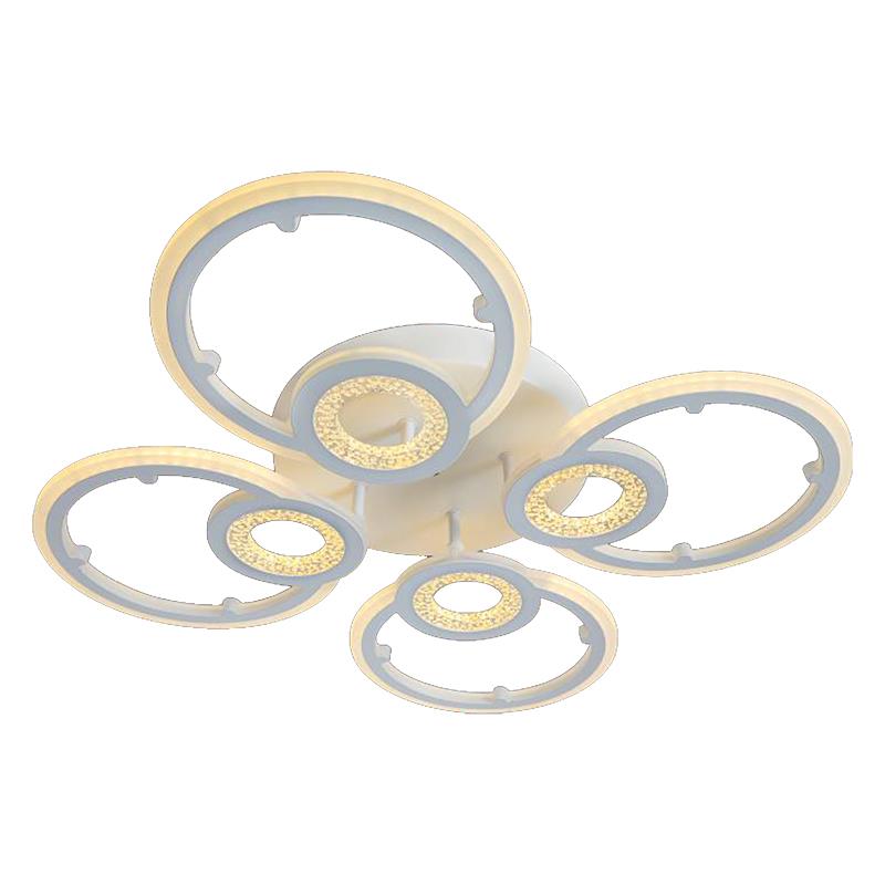 Đèn mâm ốp trần mica Ø600*H90, Led 3 màu ánh sáng