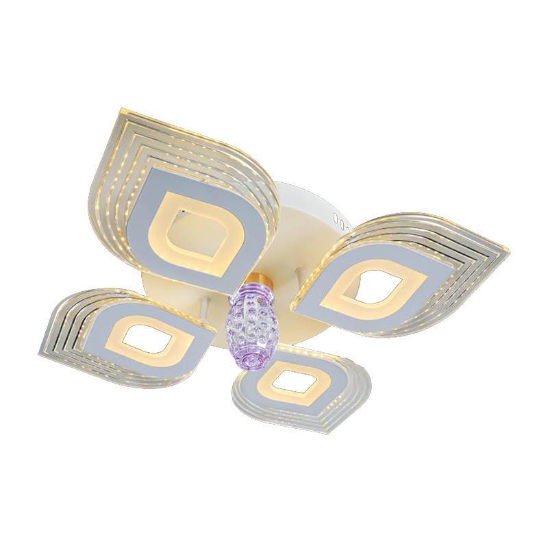 Đèn mâm ốp trần mica Ø550*H190, Led 3 màu ánh sáng