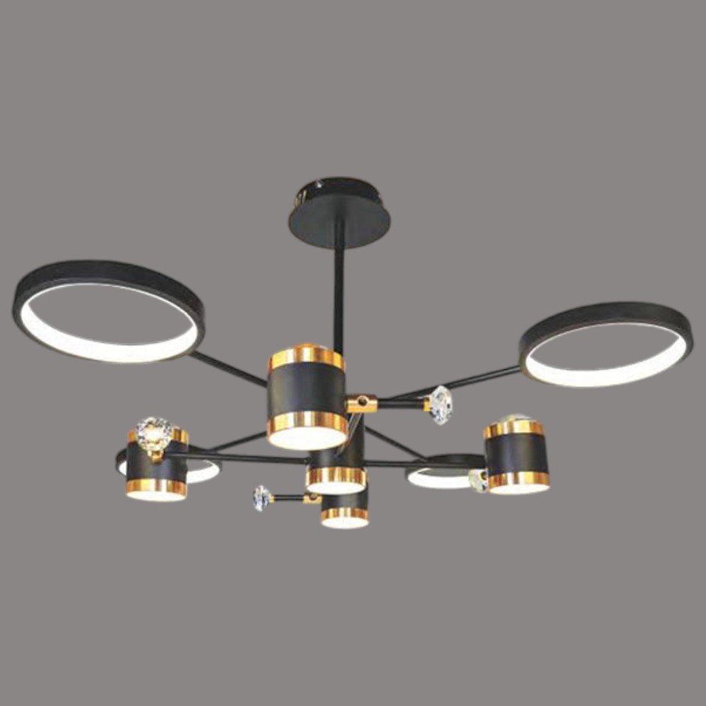 Đèn chùm trang trí phong cách trang trọng Ø900*H500 - LED 3 CĐ