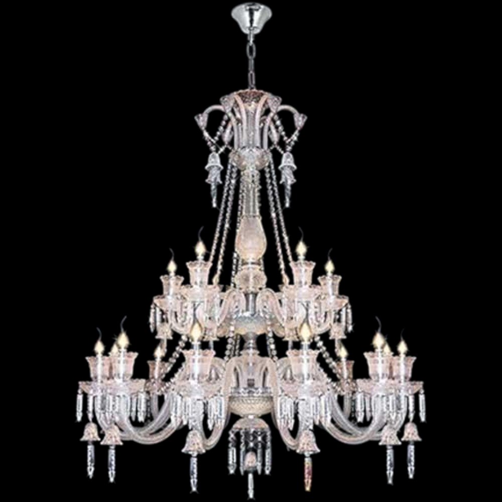 Đèn chùm nến kiểu sang trọng Ø1100*H1300+600, E14*18 Lamp