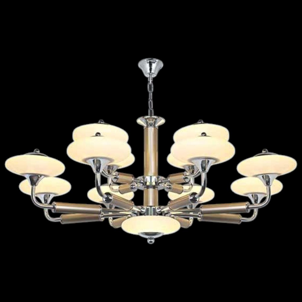 Đèn chùm phong cách sang trọng Ø900*H400+500, Led 7W*13 Lamp, Ánh sáng trắng, vàng, trung tính