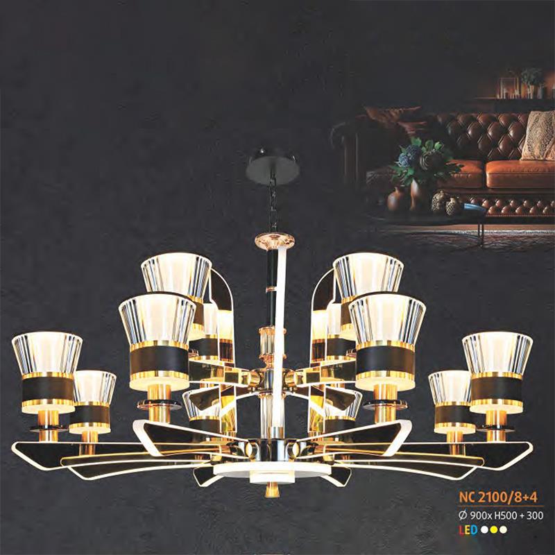 Đèn chùm nến cao cấp Ø900*H500+300 - LED 3 CĐ