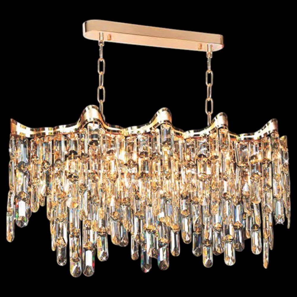 Đèn chùm pha lê phong cách cổ điển Ø900-350*H450+500 - E14*11 Lamp