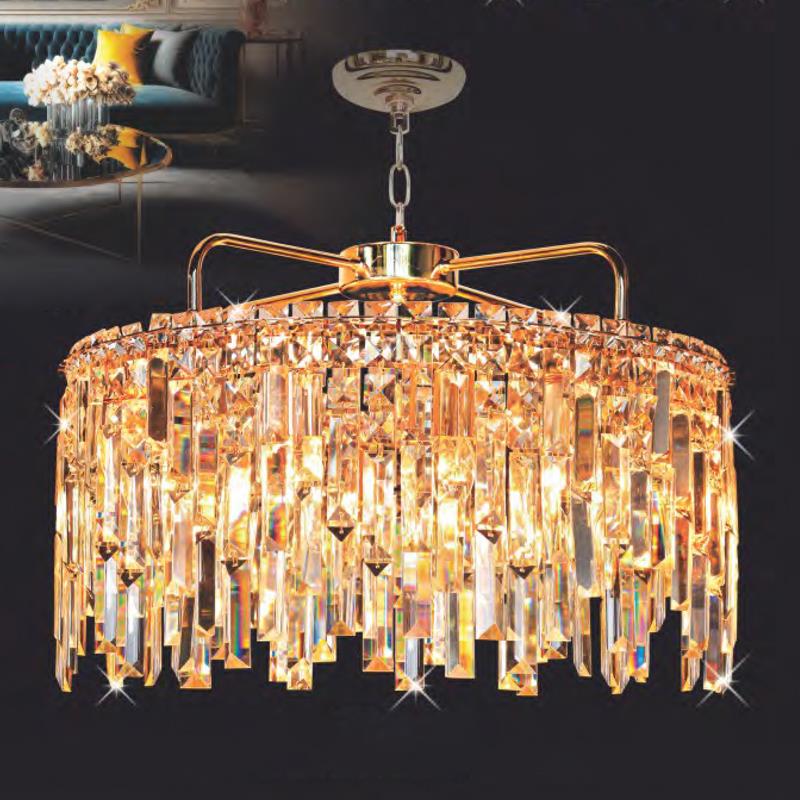 Đèn chùm pha lê phong cách cổ điển Ø800*H400+500 - E14*18 Lamp