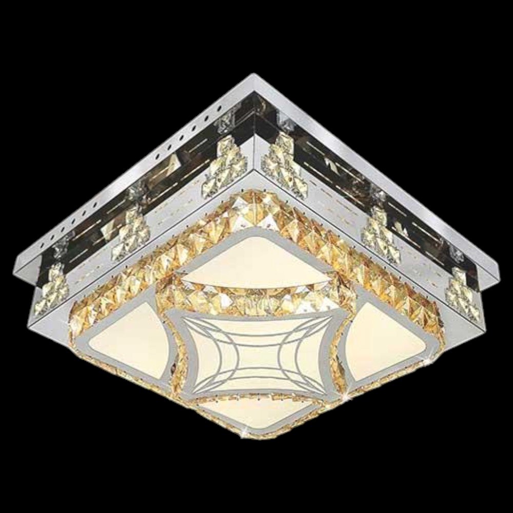 Đèn ốp trần Led vuông kiểu sang trọng Ø500*H160, Ánh sáng trắng, vàng, trung tính