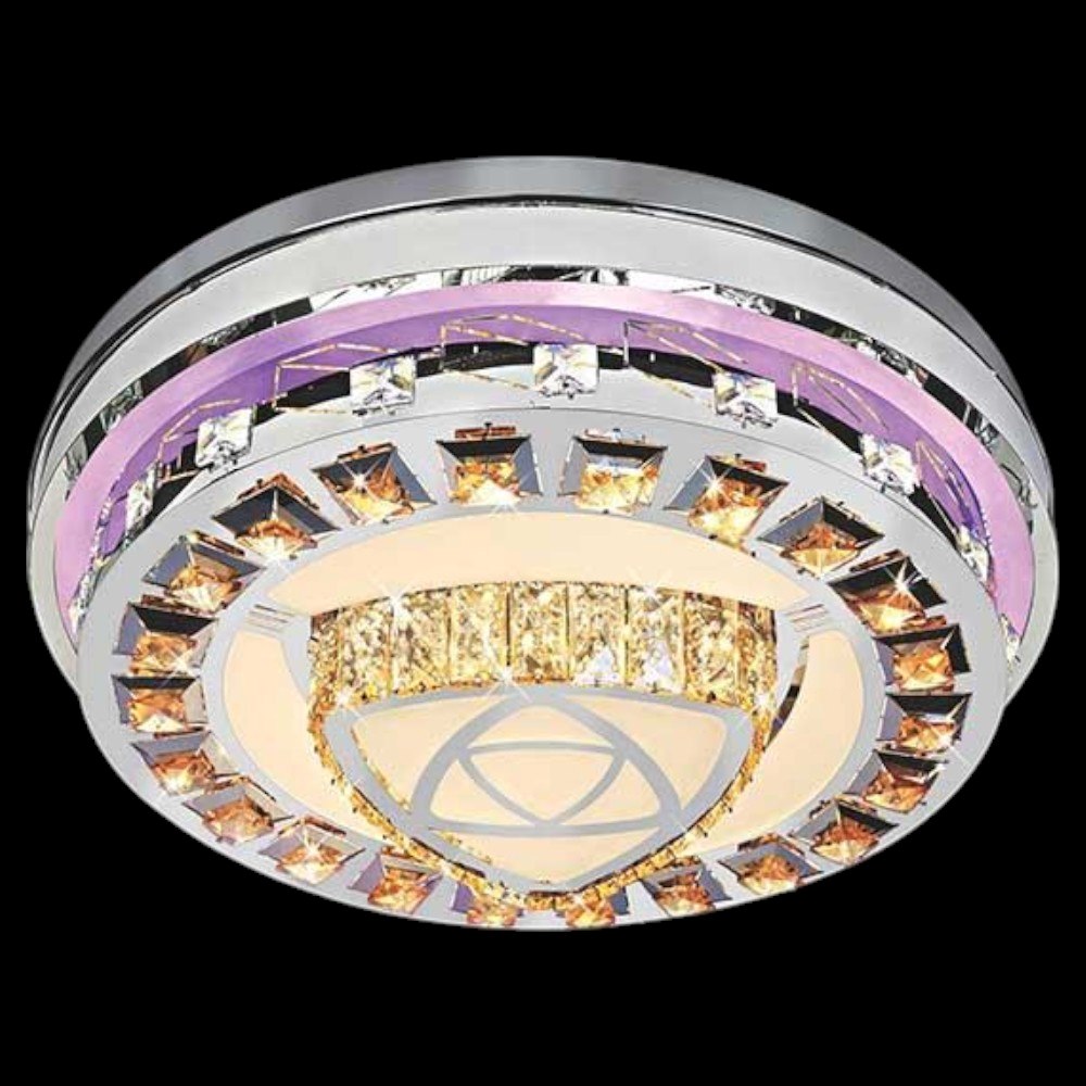 Đèn ốp trần Led tròn kiểu sang trọng Ø600*H160, Ánh sáng trắng, vàng, trung tính