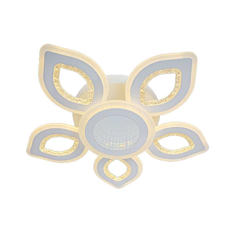 Đèn mâm ốp trần mica Ø550*H110, Led 3 màu ánh sáng