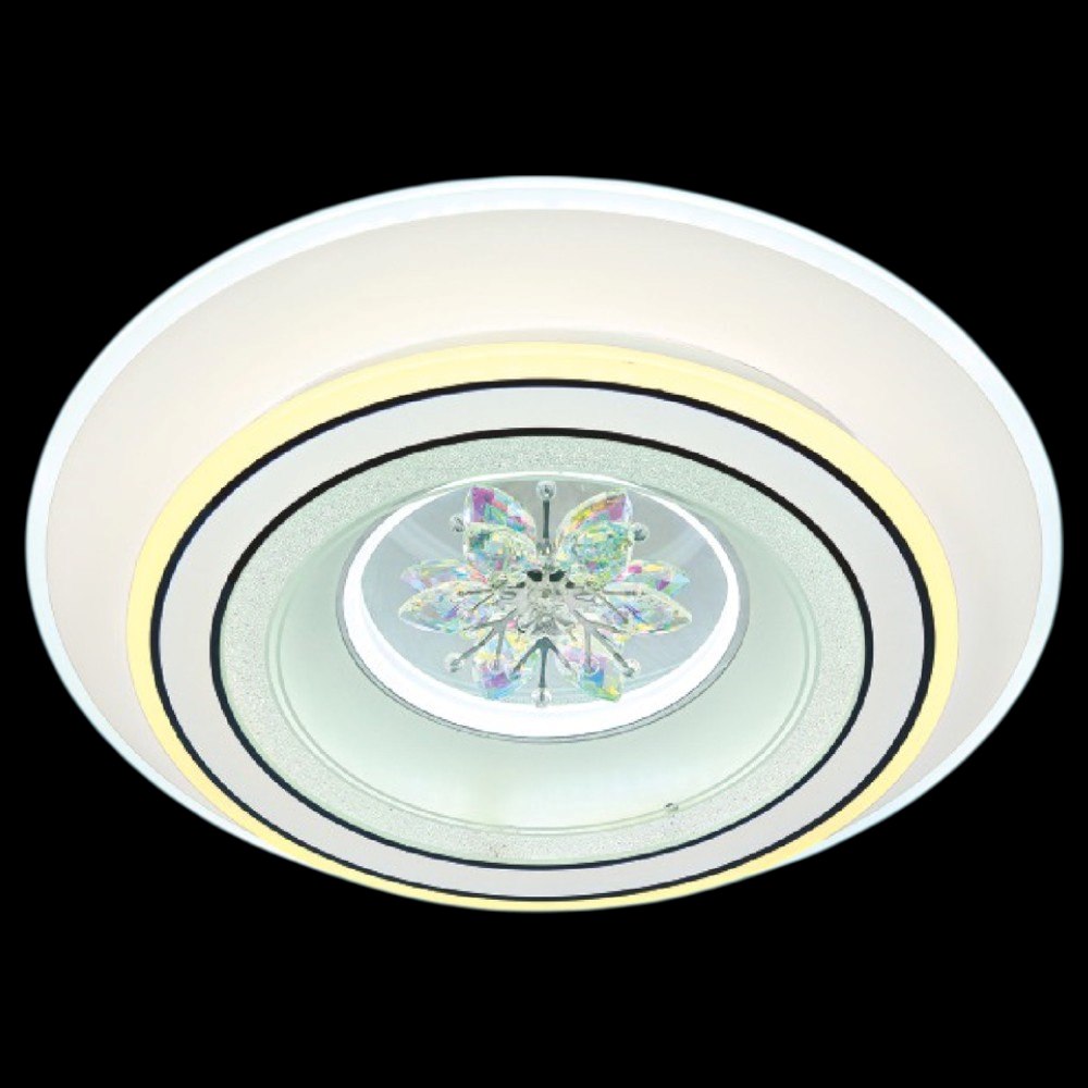 Đèn mâm tròn mica Ø500 x H80 Led 140W 3 màu ánh sáng