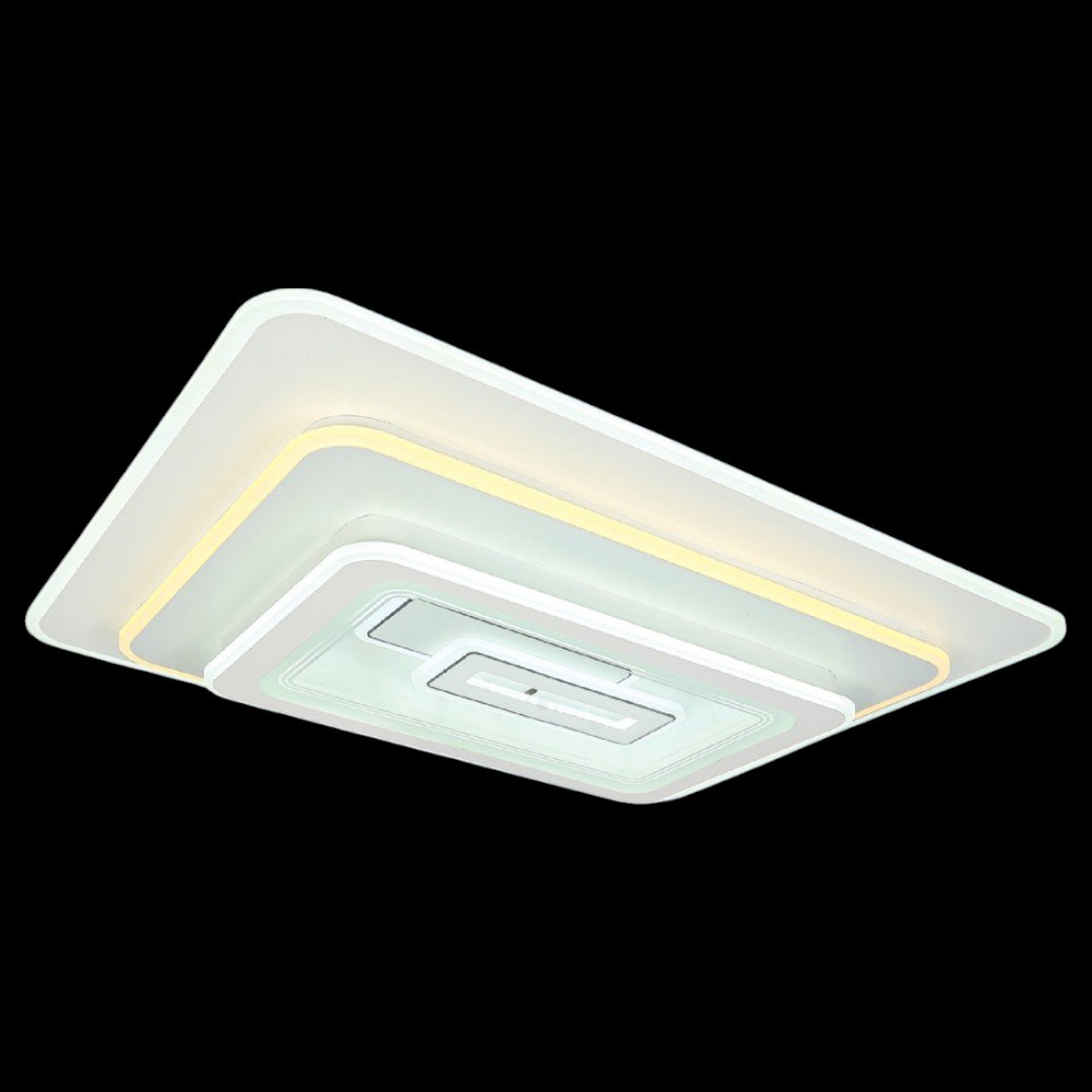 Đèn mâm ốp trần vuông mica Ø800-600*H70 Led 200W 3 màu ánh sáng