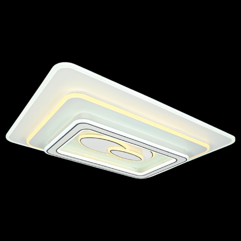 Đèn mâm ốp trần vuông mica Ø800-600*H100 Led 200W 3 màu ánh sáng