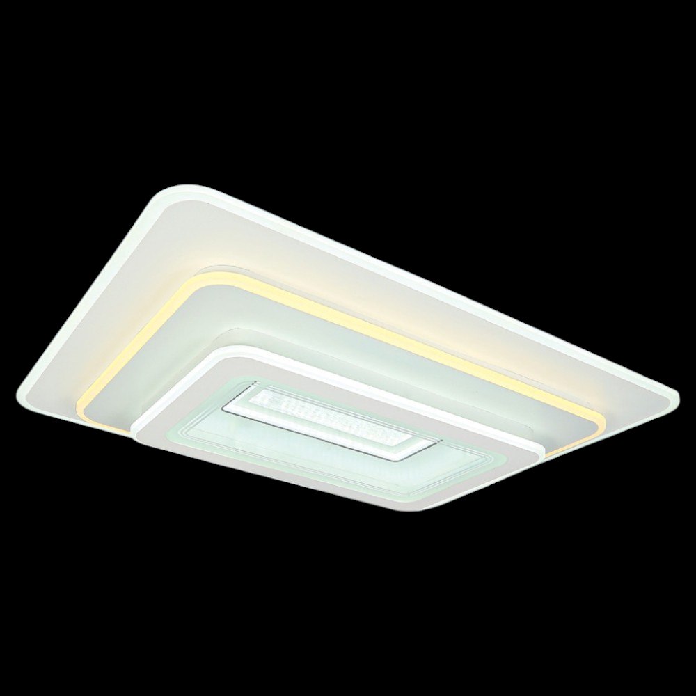 Đèn mâm ốp trần vuông mica Ø800-600*H110 Led 200W 3 màu ánh sáng