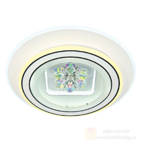 Đèn mâm tròn mica Ø500 x H80 Led 140W 3 màu ánh sáng