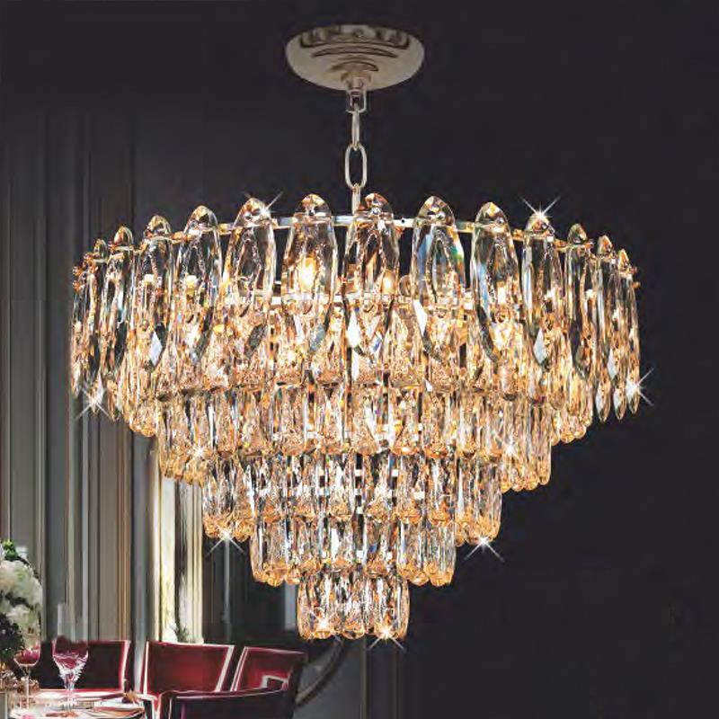 Đèn chùm pha lê phong cách cổ điển Ø600*H400+500 - E14*11 Lamp