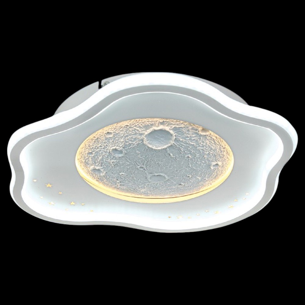 Đèn mâm ốp trần mica Ø500*H50 Led 160W 3 màu ánh sáng