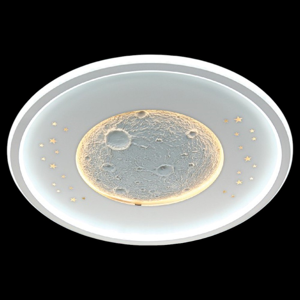 Đèn mâm ốp trần tròn mica Ø500*H50 Led 160W 3 màu ánh sáng