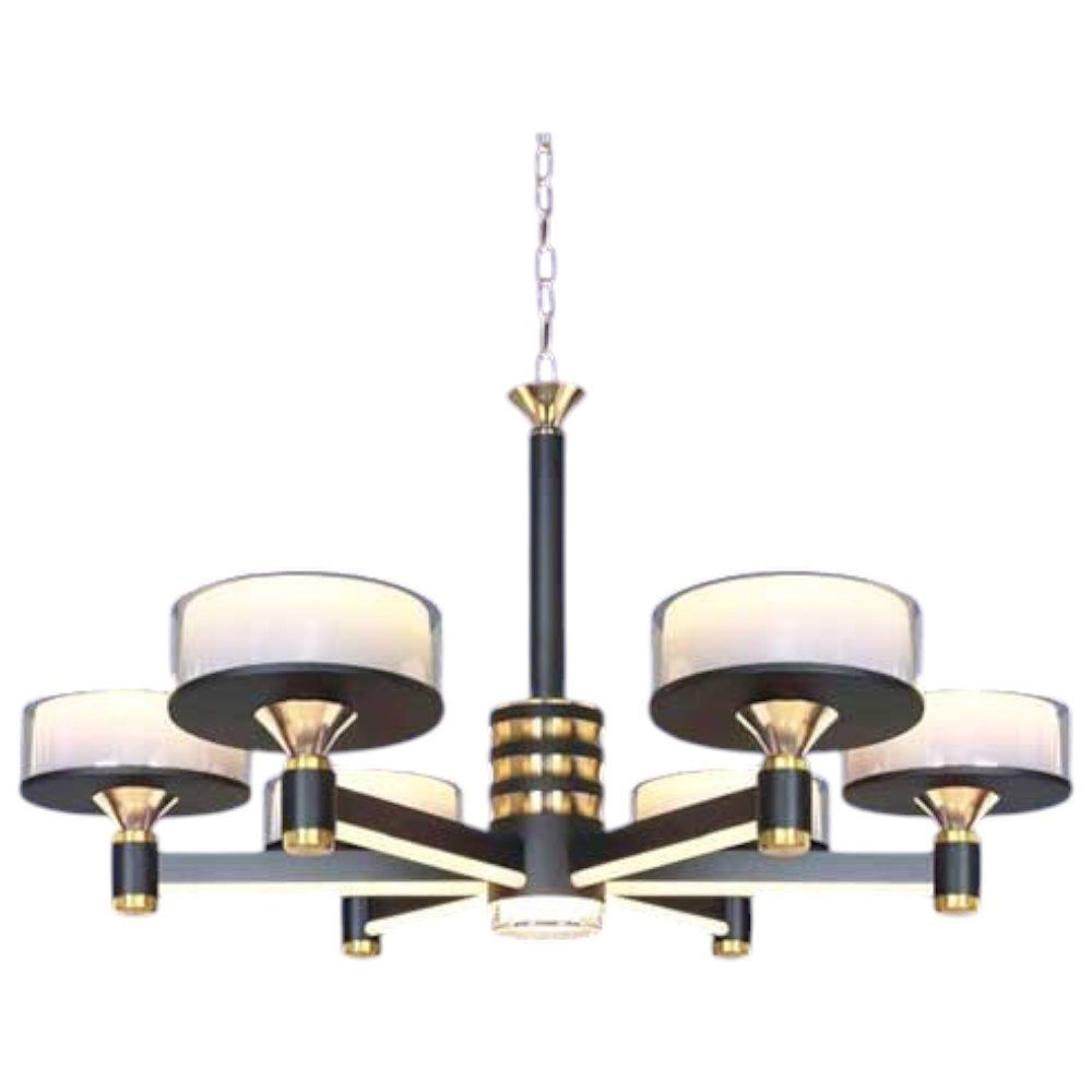 Đèn chùm trang trọng phong cách cổ điển Ø700 x H380 + 400, led 3 màu ánh sáng