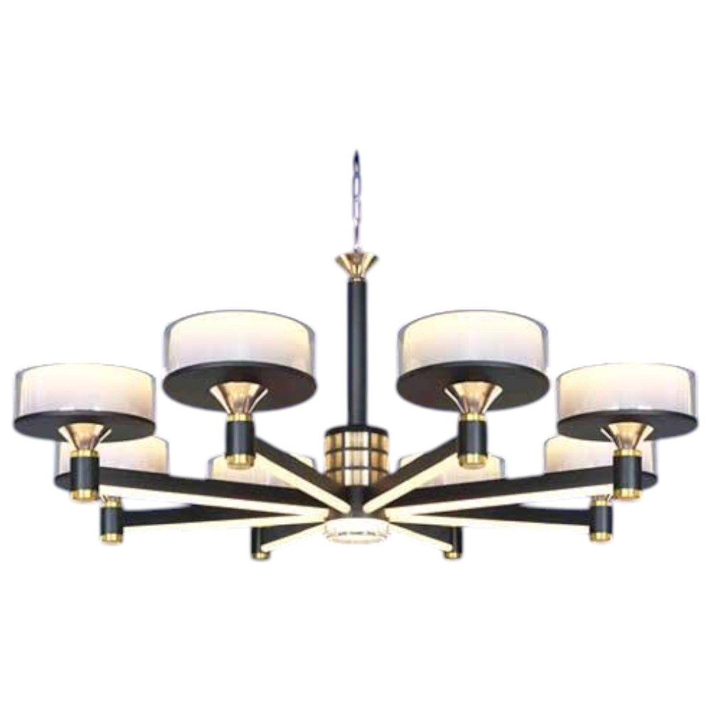 Đèn chùm trang trọng phong cách cổ điển Ø850 x H380 + 400, led 3 màu ánh sáng