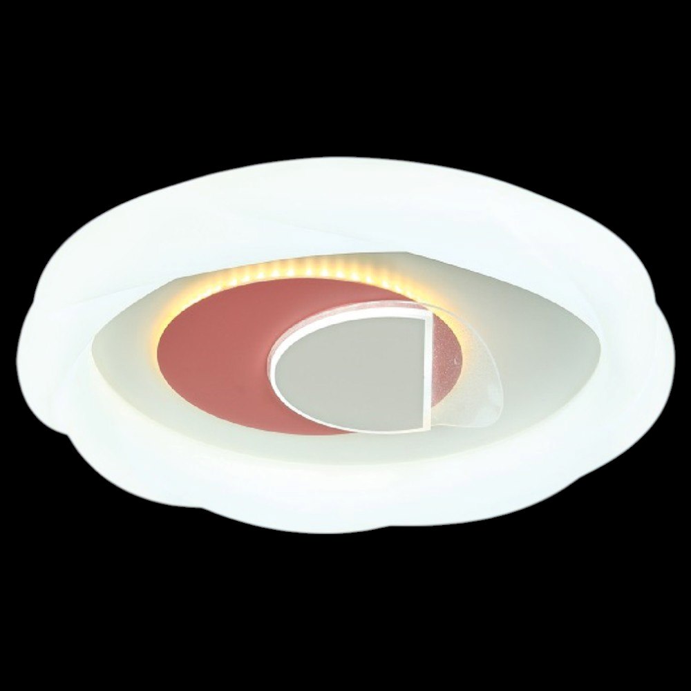 Đèn mâm tròn mica Ø500 x H100 Led 120W 3 màu ánh sáng