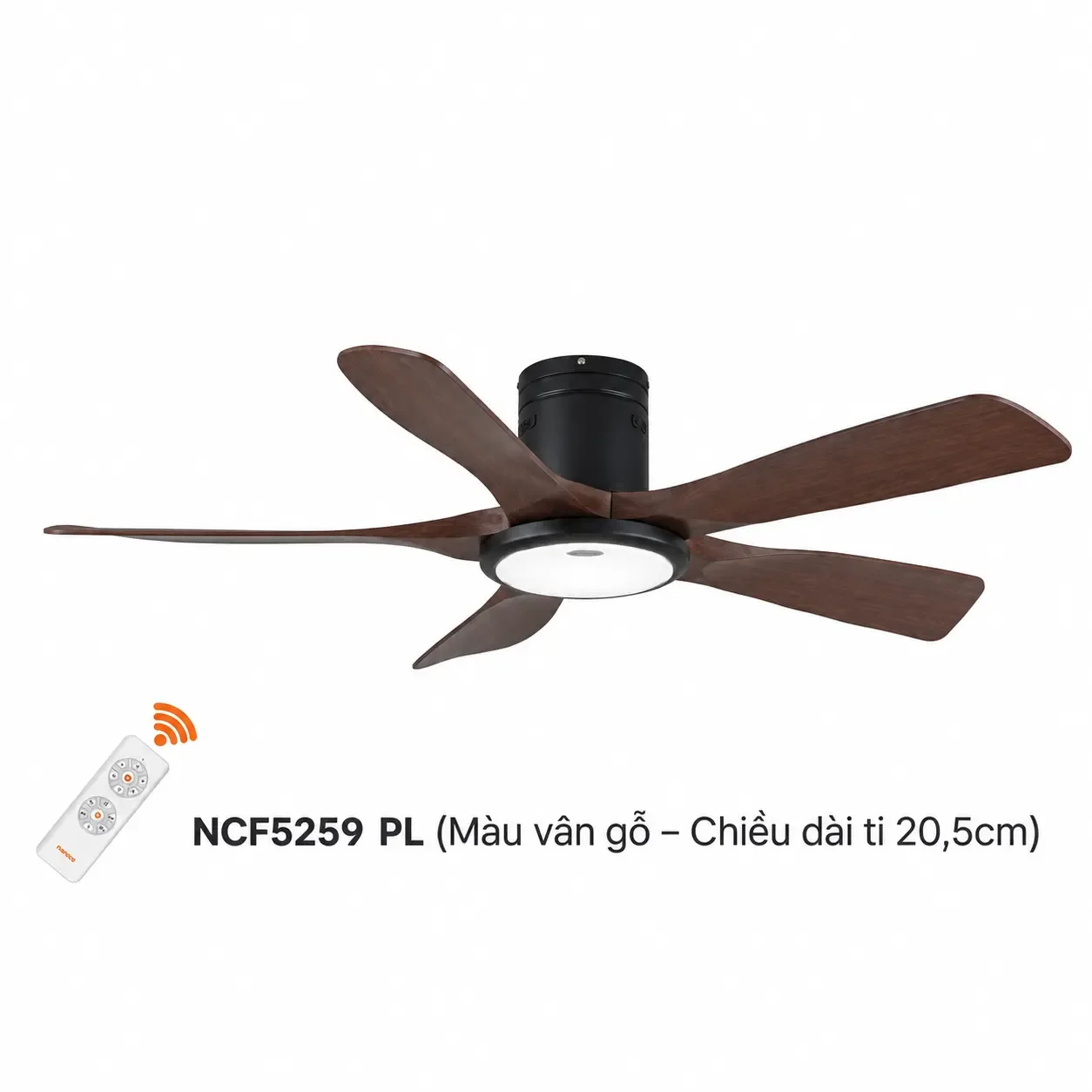 Quạt trần Nanoco NCF5259-PL 5 cánh Ø132cm