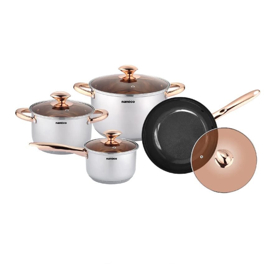 Bộ nồi chảo Nanoco NCWS850