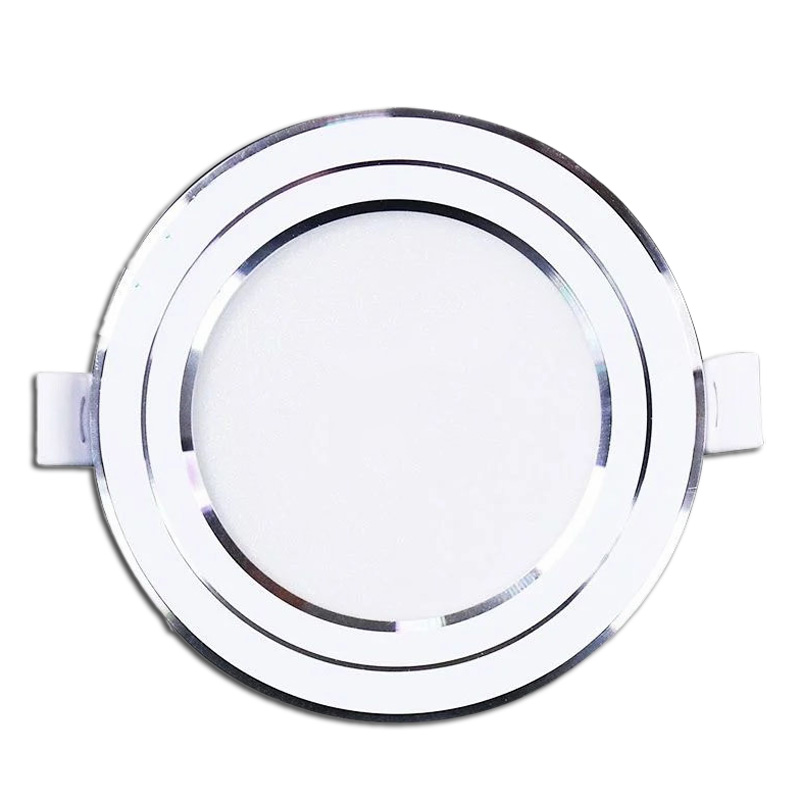 Đèn led downlight 3s seri - IP20 12W viền bạc