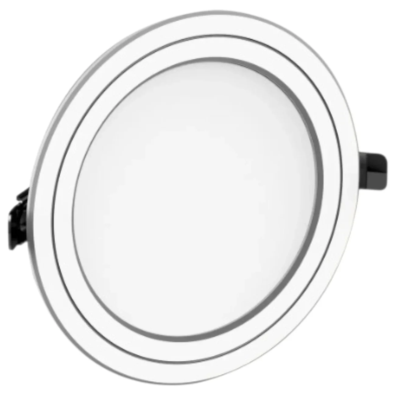Đèn âm trần downlight Nanoco NEMD106S110 Eco Meatal Series 10W (viền bạc)