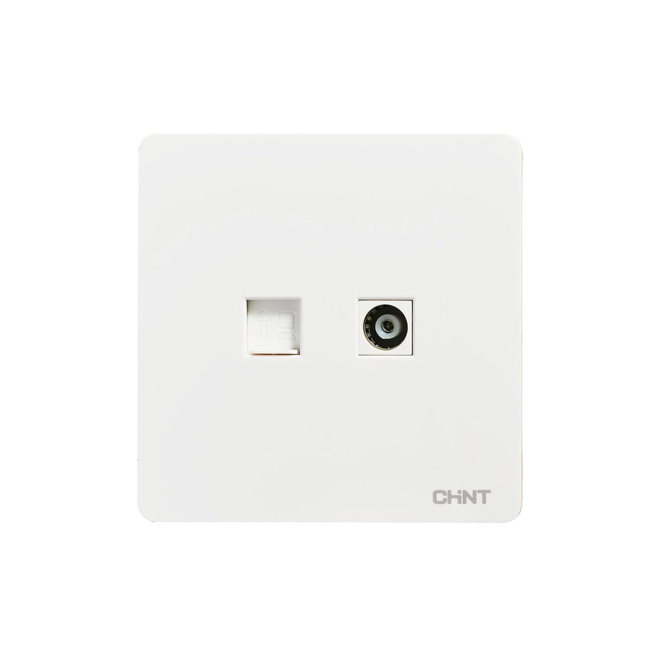 Ổ cắm TV đầu cuối & Ổ cắm mạng 8 cổng CHINT NEW2-M21200